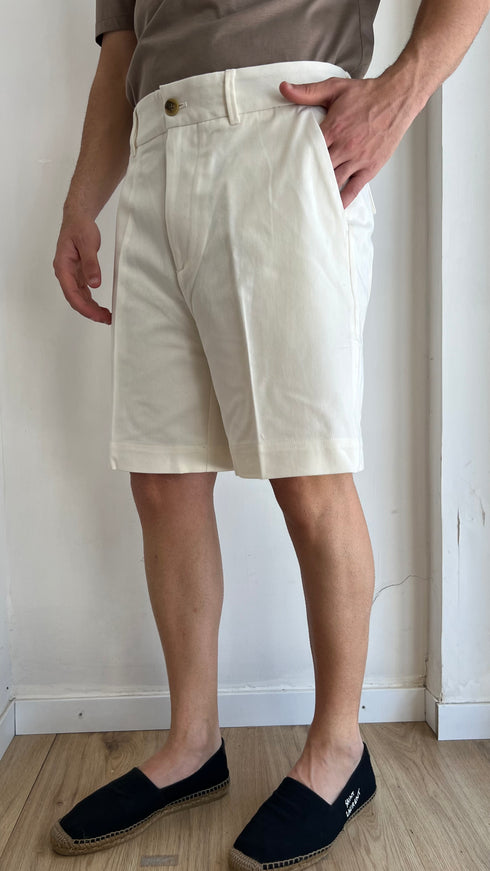 BERMUDA IN COTONE DIAGONALE
